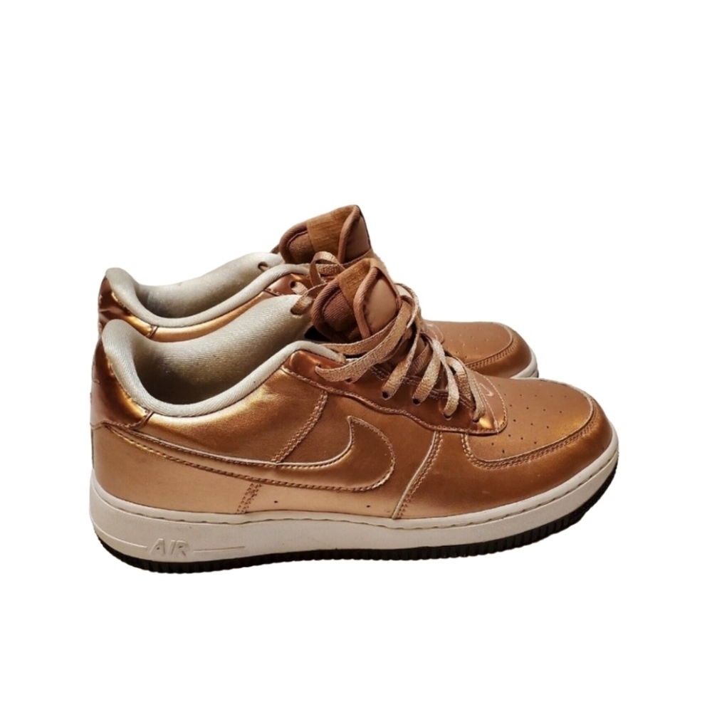 NIKE Air Force 1 SE Low Rose Gold White Black 877083-901 US 7y